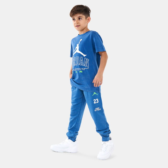 Jordan Kids' Elevated Classics FT Pants Blue Jordan Kids' Elevated Classics FT Pants Blue image number 2