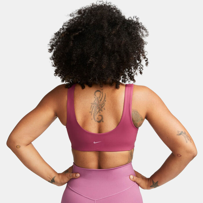 Nike Women's Dri-FIT Alate All U Light-Support Training Sports Bra Pink Nike Women's Dri-FIT Alate All U Light-Support Training Sports Bra Pink image number 1