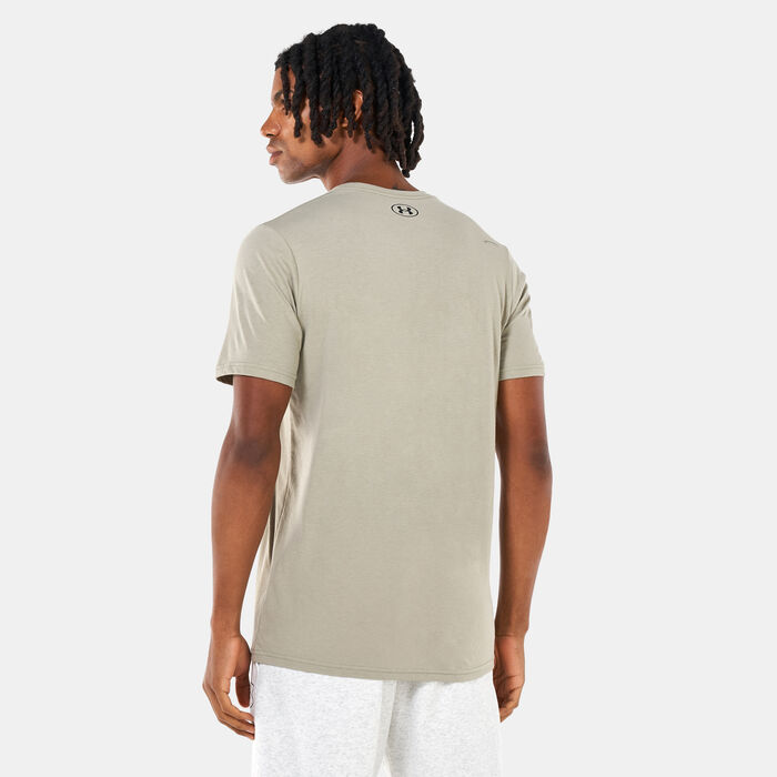 Under Armour Men's UA Camo Chest Stripe T-Shirt Grey Under Armour Men's UA Camo Chest Stripe T-Shirt Grey image number 1