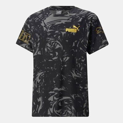PUMA Kids' PUMA Power Summer Allover Print T-Shirt Black