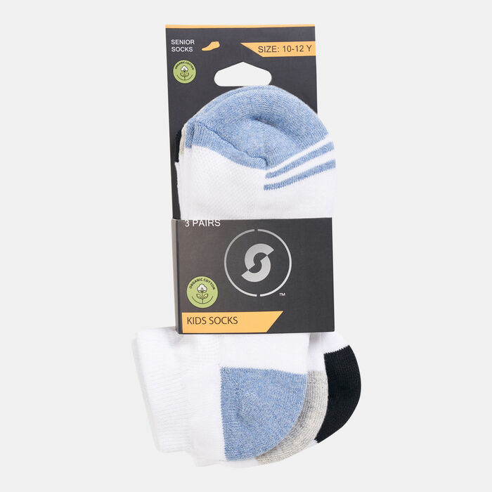 Sun and Sand Sports Kids' Socks - 3 Pack (Older Kids) Blue image number 1