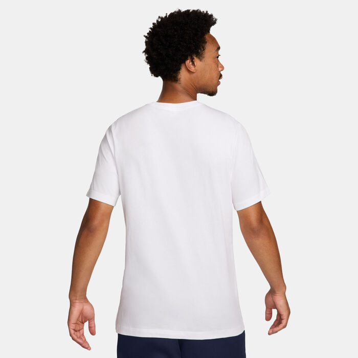 Nike Men's Paris Saint-Germain Crest T-Shirt White Nike Men's Paris Saint-Germain Crest T-Shirt White image number 1