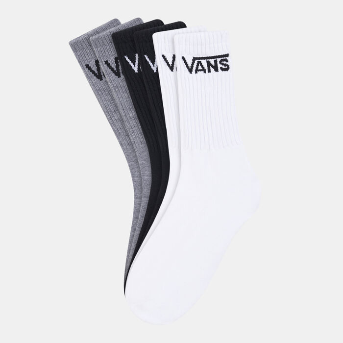 Vans Kids' Classic Crew Socks (3 Pack) Black image number 0