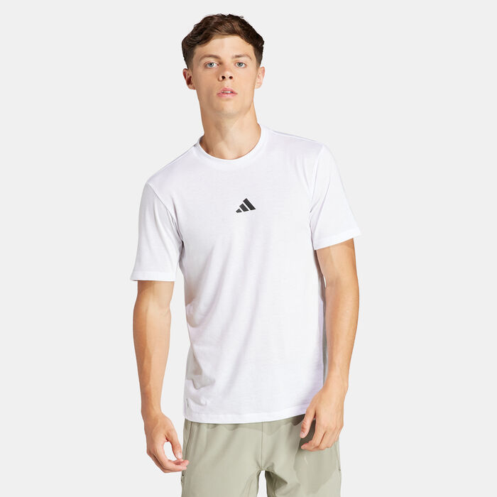 adidas Men's Logo Training T-Shirt White adidas Men's Logo Training T-Shirt White image number 0