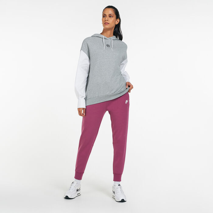 Nike Women's Sportswear Icon Clash Hoodie Grey Nike Women's Sportswear Icon Clash Hoodie Grey image number 2
