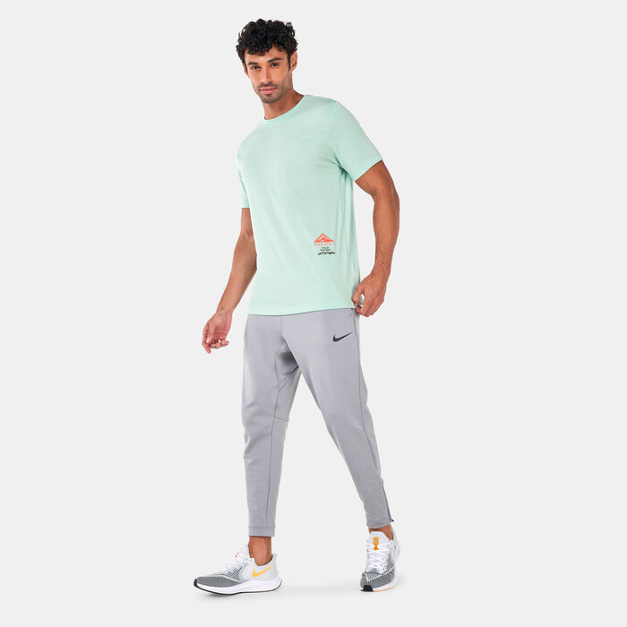 Nike Men's Dri-FIT Trail T-Shirt Green Nike Men's Dri-FIT Trail T-Shirt Green image number 2