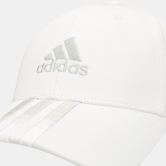 adidas Men's 3-Stripes Fading Baseball Cap White adidas Men's 3-Stripes Fading Baseball Cap White image number 2