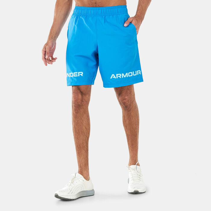 Under Armour Men's Woven Graphic Wordmark Shorts Blue Under Armour Men's Woven Graphic Wordmark Shorts Blue image number 0