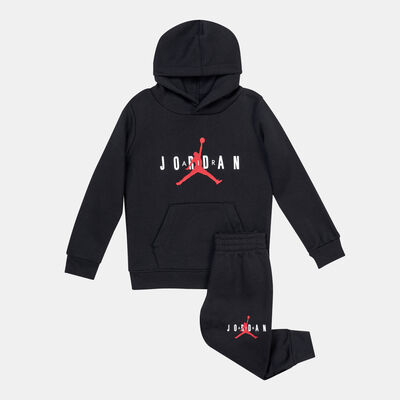 Jordan Kids' Hoodie and Sweatpants Set Black