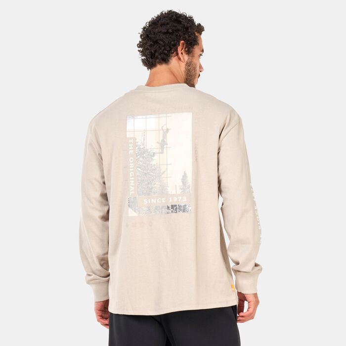 Timberland Men's Back Archive Graphic T-Shirt Grey Timberland Men's Back Archive Graphic T-Shirt Grey image number 1