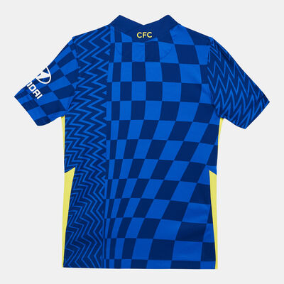 Nike Kids' Chelsea F.C. 2021/22 Stadium Home Football Jersey Blue
