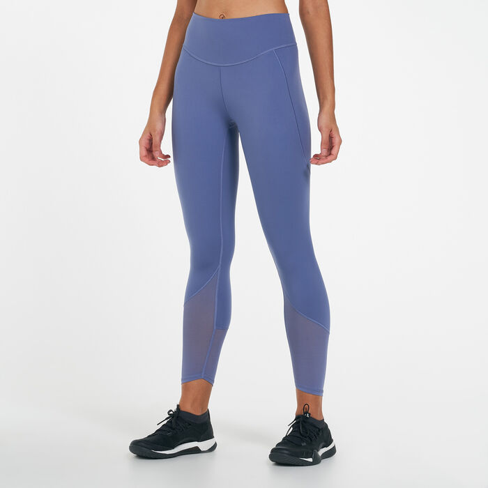 adidas Women's Yoga Power Mesh 7/8 Leggings Purple adidas Women's Yoga Power Mesh 7/8 Leggings Purple image number 0