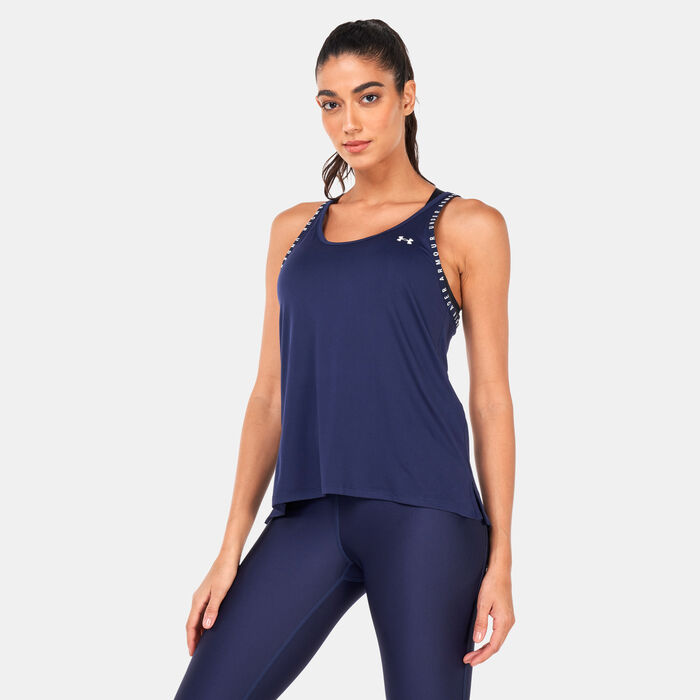 Under Armour Women's Knockout Tank Top Blue Under Armour Women's Knockout Tank Top Blue image number 0