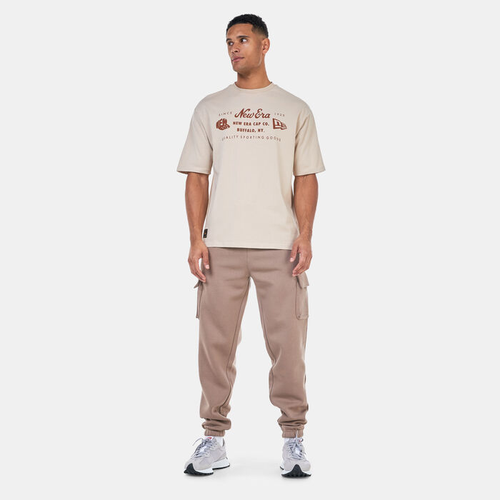 New Era Men's Heritage Patch T-Shirt Beige New Era Men's Heritage Patch T-Shirt Beige image number 2