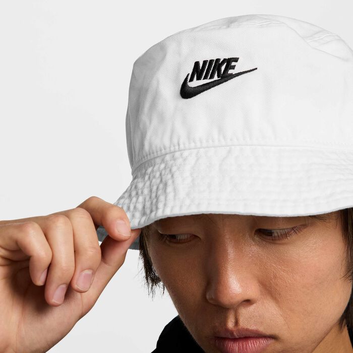 Nike Apex Washed Bucket Hat White image number 3