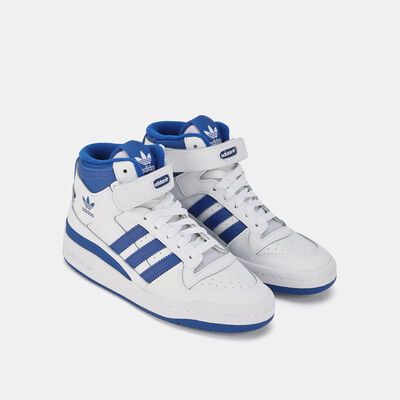 adidas Originals Kids' Forum Mid J Shoe White adidas Originals Kids' Forum Mid J Shoe White