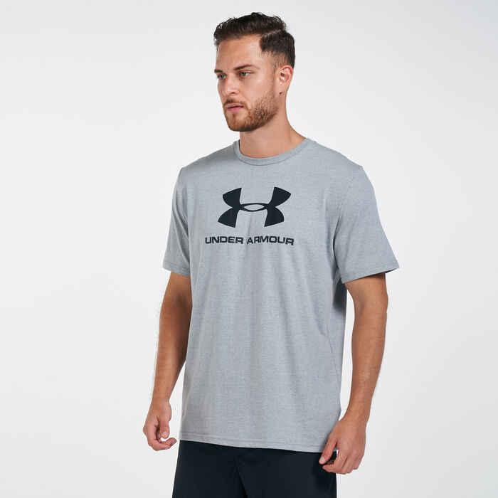 Under Armour Men’s Sportstyle Logo T-Shirt Grey Under Armour Men’s Sportstyle Logo T-Shirt Grey image number 0