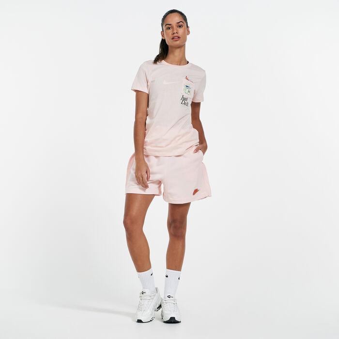 Nike Women's Sportswear Earth Day Shorts Orange Nike Women's Sportswear Earth Day Shorts Orange image number 2