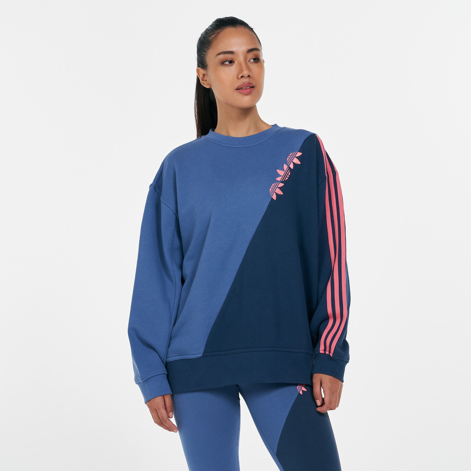 Women's trefoil sweatshirt top