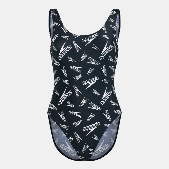 Speedo Women's Deep U-Back Swimsuit Black Speedo Women's Deep U-Back Swimsuit Black image number 0
