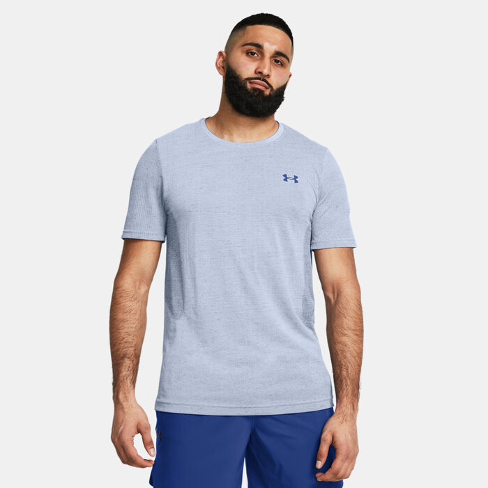 Under Armour Men's Vanish Seamless T-Shirt Blue Under Armour Men's Vanish Seamless T-Shirt Blue image number 0