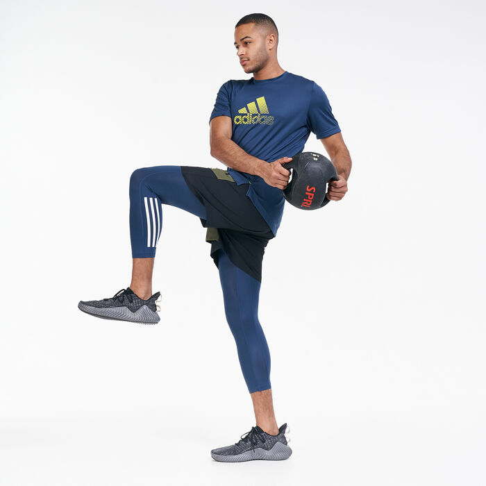 adidas Men's Techfit 3/4 3-Stripes Tights adidas Men's Techfit 3/4 3-Stripes Tights image number 2
