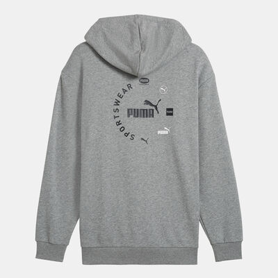 PUMA Men's Power Graphic Full-Zip Hoodie Grey PUMA Men's Power Graphic Full-Zip Hoodie Grey