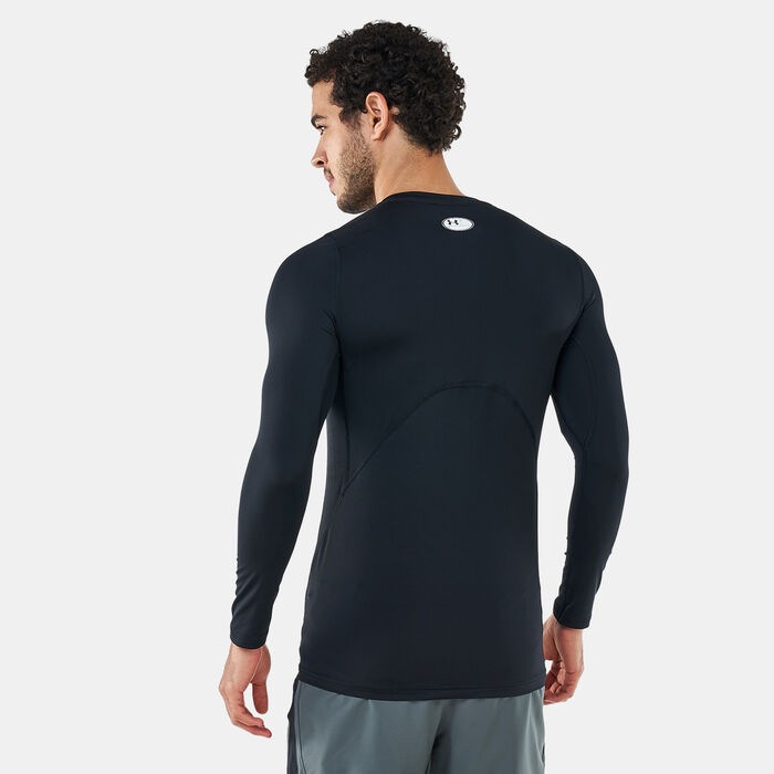 Under Armour Men's HeatGear® Armour Fitted Long Sleeve T-Shirt Black image number 1