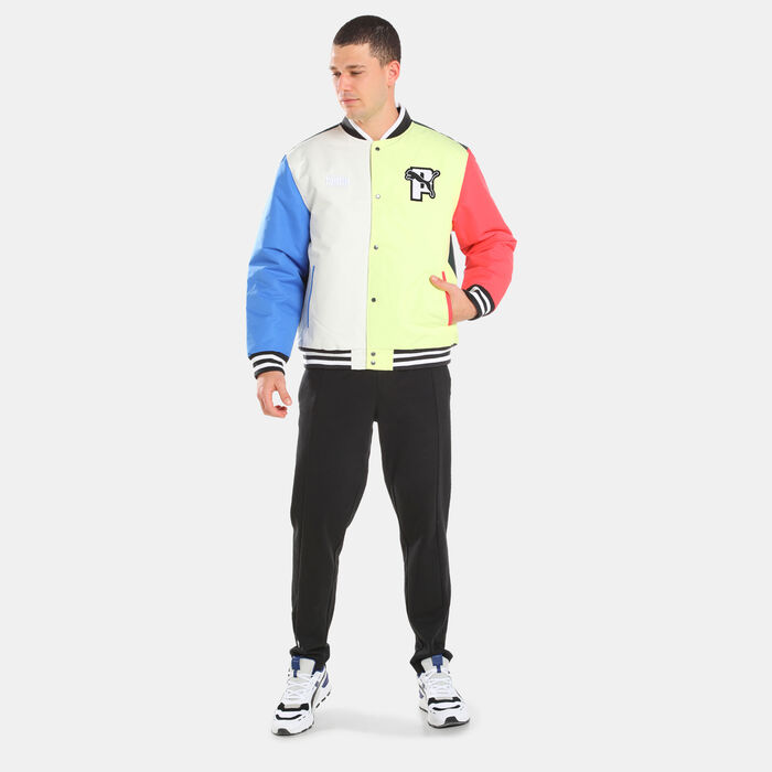 PUMA Men's Brand Varsity Jacket Blue image number 2