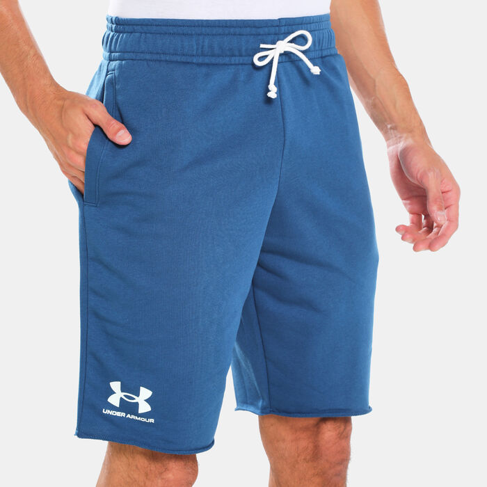 Under Armour Men's Rival Terry Shorts Blue Under Armour Men's Rival Terry Shorts Blue image number 3
