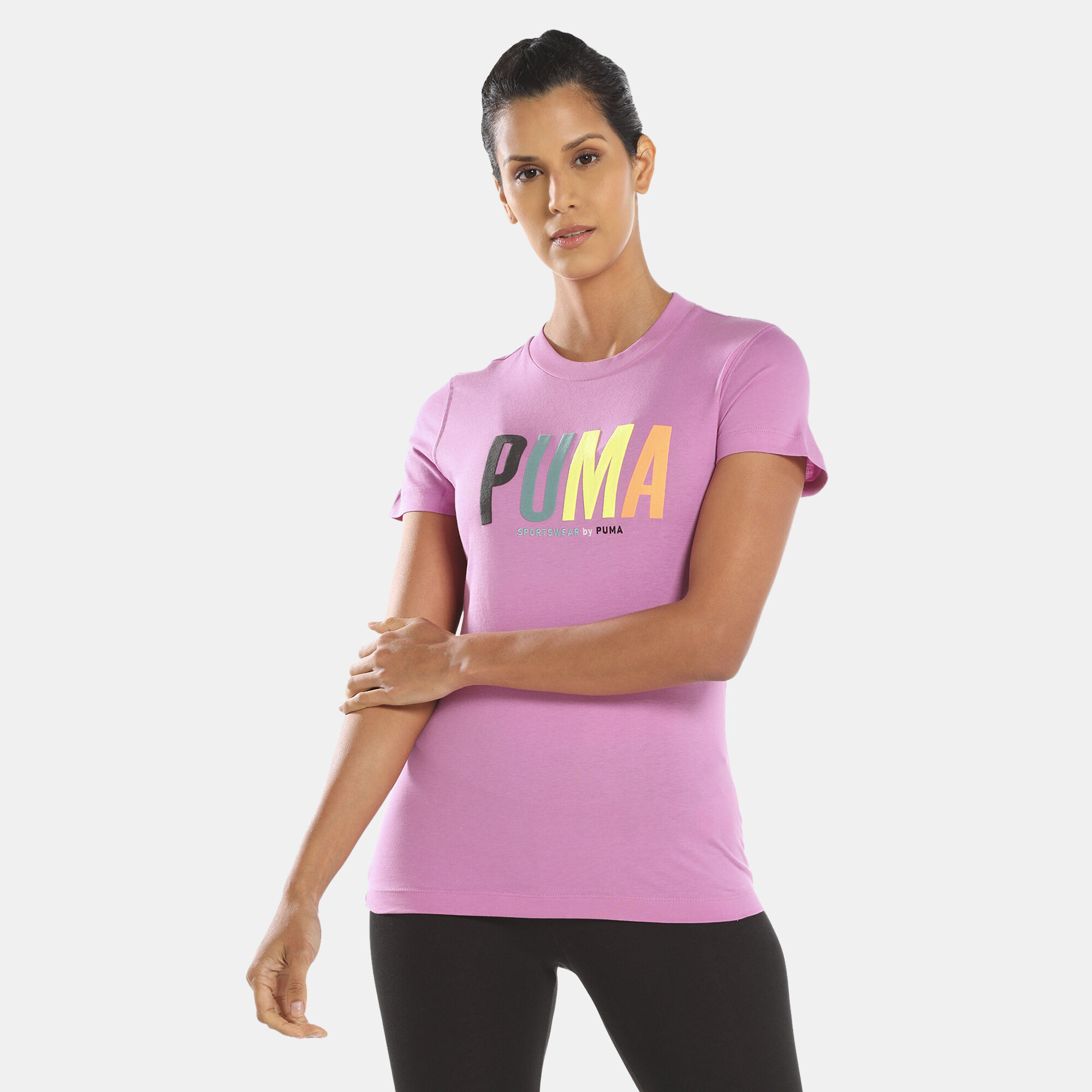 Purple puma t shirt store