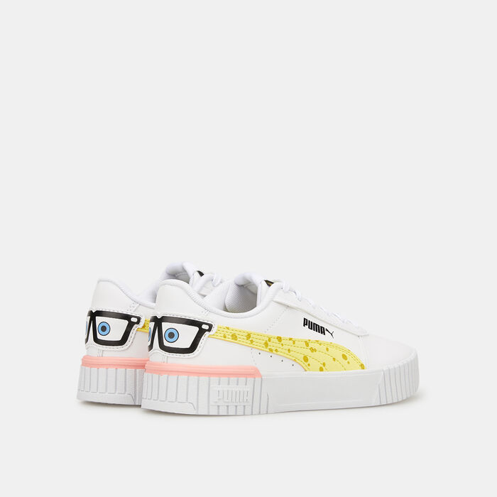 PUMA Kids' Carina 2.0 Spongebob Shoe White PUMA Kids' Carina 2.0 Spongebob Shoe White image number 2
