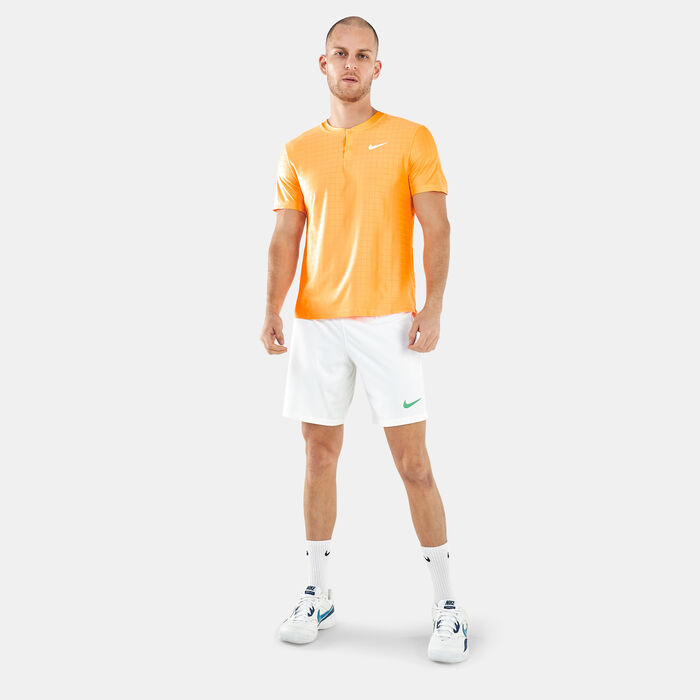 Nike Men's Court Dri-FIT Advantage Tennis Polo Shirt Orange Nike Men's Court Dri-FIT Advantage Tennis Polo Shirt Orange image number 2