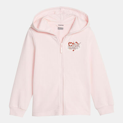 PUMA Kids' Essentials Mix Match Full-Zip Hoodie Pink