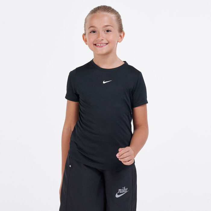 Nike Kids' Dri-FIT T-Shirt (Older Kids) Black Nike Kids' Dri-FIT T-Shirt (Older Kids) Black image number 0