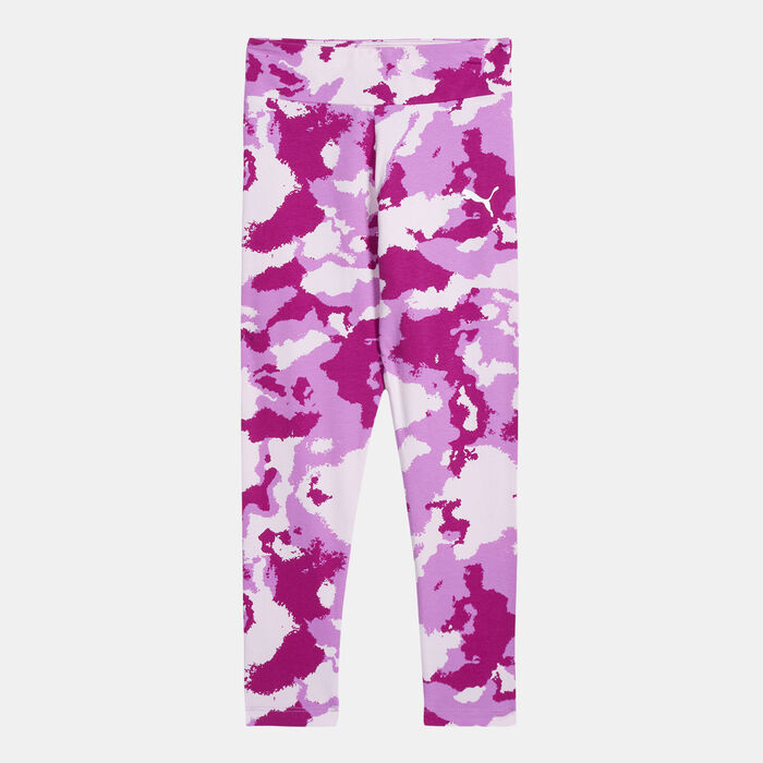 PUMA Kids' Alpha Allover Print Leggings Pink PUMA Kids' Alpha Allover Print Leggings Pink image number 0