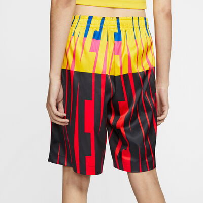 Nike Women's Sportswear Allover Print Shorts yellow
