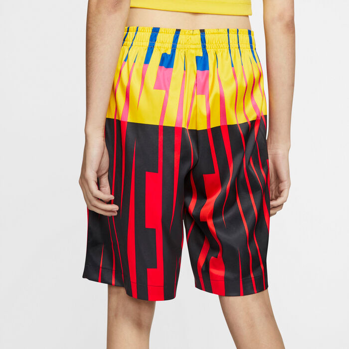 Nike Women's Sportswear Allover Print Shorts yellow Nike Women's Sportswear Allover Print Shorts yellow image number 1