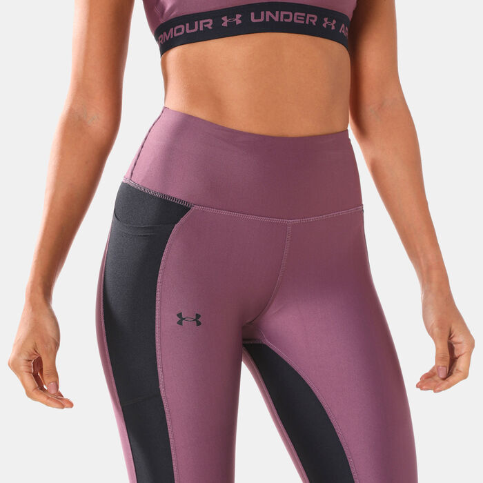 Under Armour Women's HeatGear® Ankle Leggings Purple Under Armour Women's HeatGear® Ankle Leggings Purple image number 3