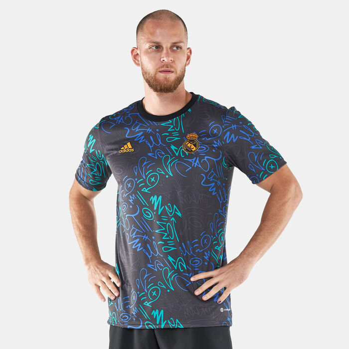 adidas Men's Real Madrid Pre-Match Jersey Multi adidas Men's Real Madrid Pre-Match Jersey Multi image number 0