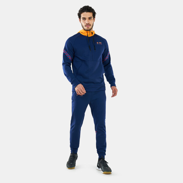 Nike Men's F.C. Barcelona Dri-FIT Travel Fleece Sweatpants Blue image number 2