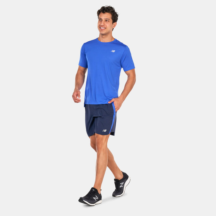 New Balance Men's Accelerate Training Shorts Grey New Balance Men's Accelerate Training Shorts Grey image number 2