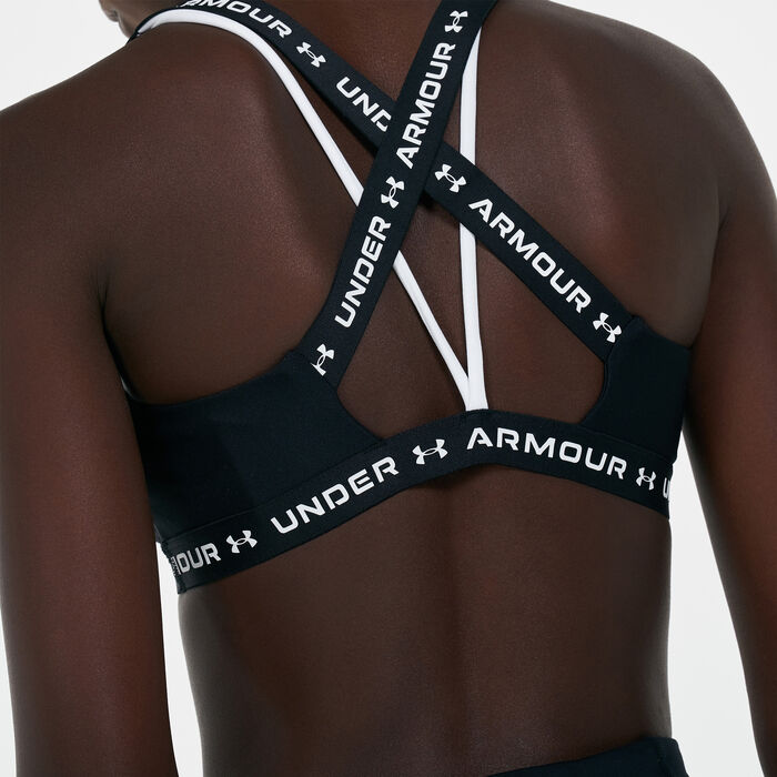 Under Armour Women's Crossback Sports Bra Black Under Armour Women's Crossback Sports Bra Black image number 3
