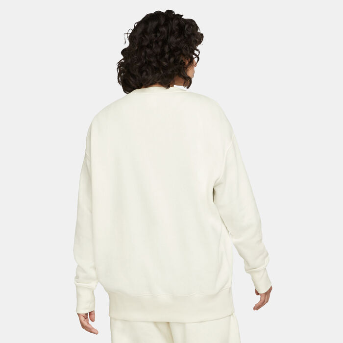 Nike Women's Sportswear Phoenix Fleece Sweatshirt Ivory Nike Women's Sportswear Phoenix Fleece Sweatshirt Ivory image number 1