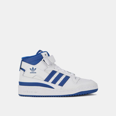 adidas Originals Kids' Forum Mid J Shoe White adidas Originals Kids' Forum Mid J Shoe White