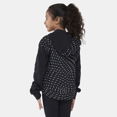 Nike Kids' Sportswear Fleece Allover Print Hoodie Black