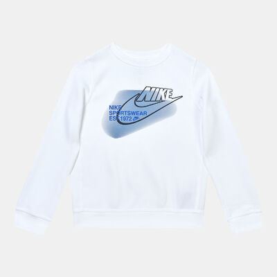 Nike Kids' Sportswear Standard Issue Sweatshirt White Nike Kids' Sportswear Standard Issue Sweatshirt White