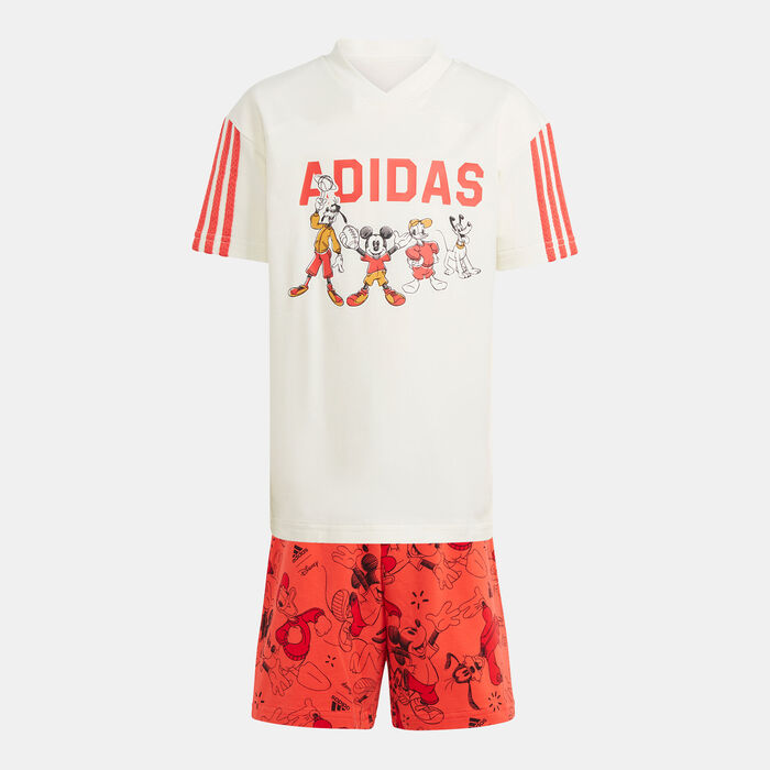 adidas Kids' x Disney Mickey Mouse Set (Younger Kids) White adidas Kids' x Disney Mickey Mouse Set (Younger Kids) White image number 0