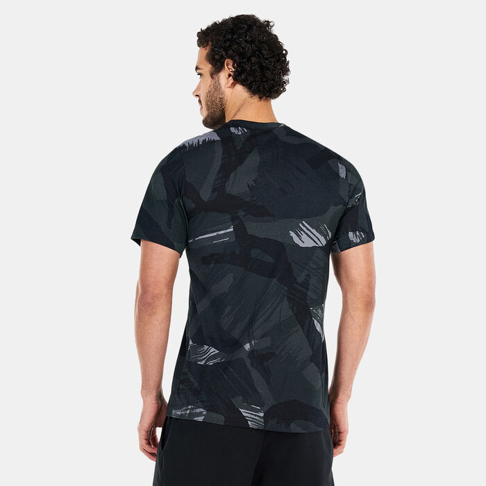 Nike Men's Dri-FIT Camo Print Training T-Shirt Black Nike Men's Dri-FIT Camo Print Training T-Shirt Black image number 1