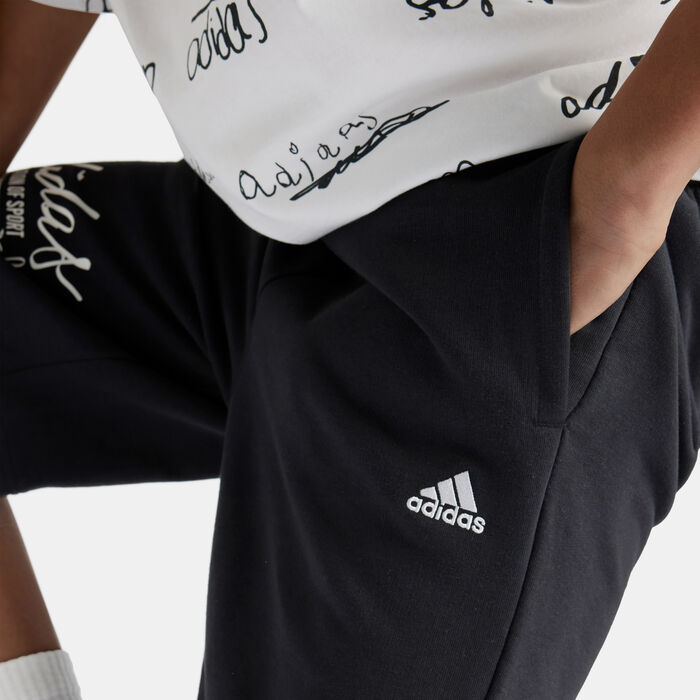 adidas Kids' Brand Love Shorts Black adidas Kids' Brand Love Shorts Black image number 3